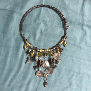 Unique beaded choker necklace